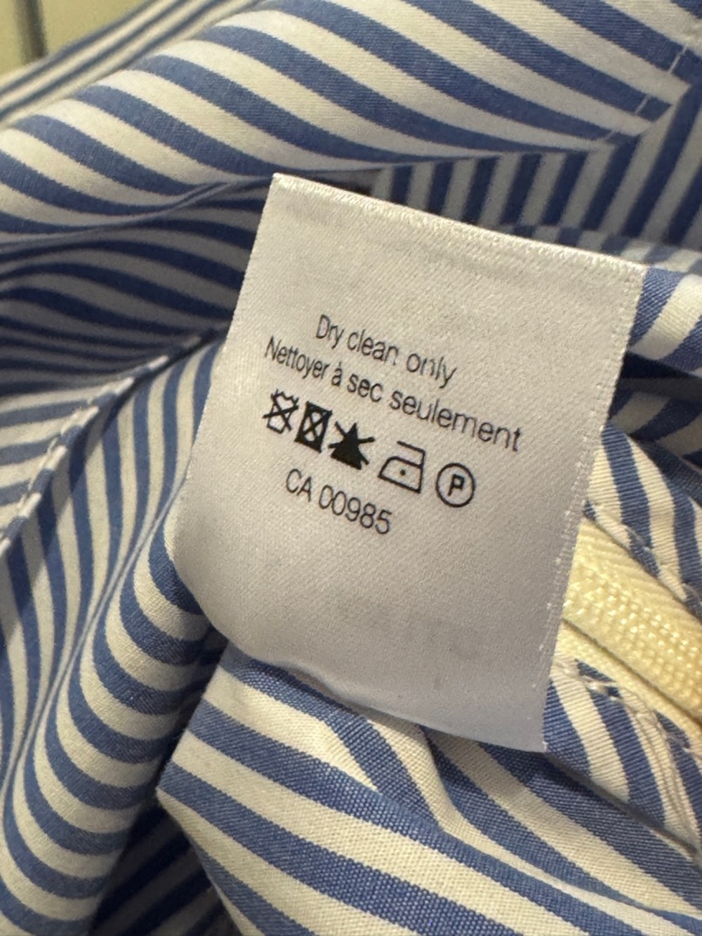 NWT Veronica Beard Cruz Sleeveless Top Blue Striped Off-Shoulder Ruffle $275.00 - Picture 7 of 11